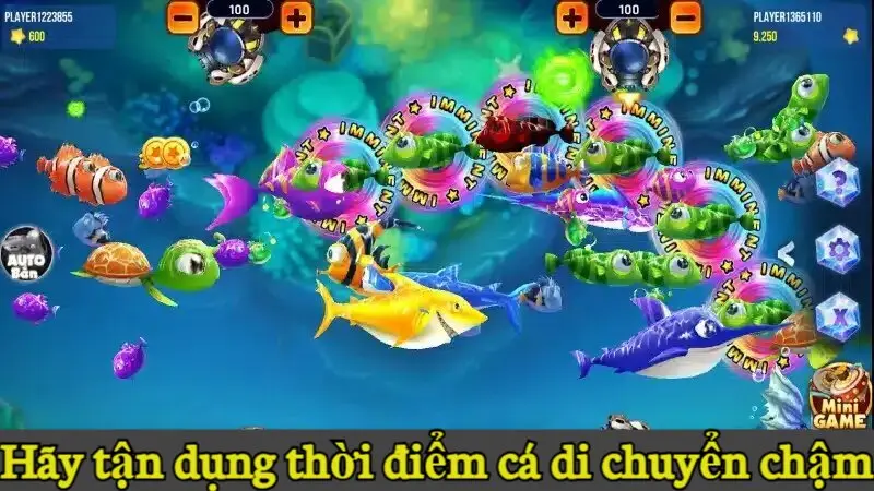 Cách bắn cá luôn thắng - Săn tiền thưởng liền tay cùng Alo789 5 Hãy tận dụng thời điểm cá di chuyển chậm