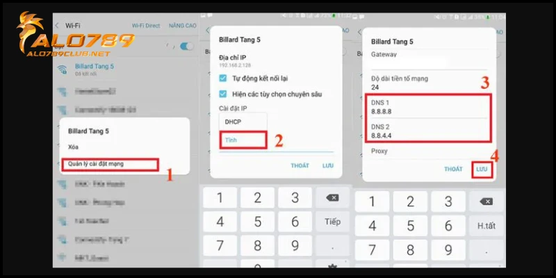 Cách đổi DNS truy cập Alo789 không bị chặn chi tiết nhất 6 Cách đổi DNS truy cập Alo789 không bị chặn trên Android