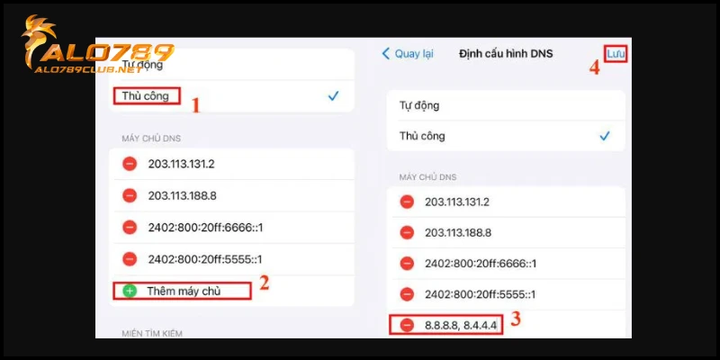 Cách đổi DNS truy cập Alo789 không bị chặn chi tiết nhất 5 Cách đổi DNS truy cập Alo789 không bị chặn trên iOS