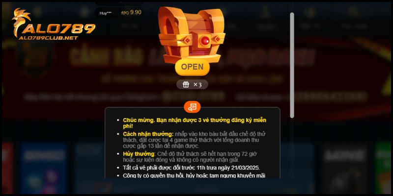 Quà tặng Alo789 – Đăng ký rinh thưởng mỏi tay ngay hôm nay 5 Quà tặng Alo789 mỗi tuần siêu hot